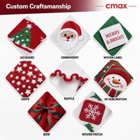 Chaussettes de Noël en coton personnalisées, ensemble familial de 5 paires, vente en gros, marque privée, OEM, ODM, design gratuit, livraison rapide
