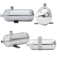 Réservoir d'air horizontal miniature en acier inoxydable 304 de 0,3 L pour équipement de beauté/compresseur