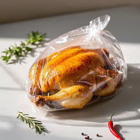 Sacs en plastique refermables de petite taille, adaptés aux aliments, avec fond plat, pour le stockage du poulet rôti, sacs refermables