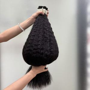 <span class=keywords><strong>Extension</strong></span> di Capelli Remy di Alta Qualità, Capelli Naturali Vergini con Cuticole Allineate, Ciocche di Capelli Umani con <span class=keywords><strong>Extension</strong></span> <span class=keywords><strong>Afro</strong></span> <span class=keywords><strong>Ricci</strong></span> - Product Image 4