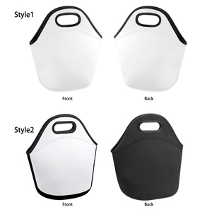 Sacs de pique-nique vierges pour sublimation, sacs fourre-tout en néoprène pour fruits, impression par transfert thermique simple ou double face, sacs de transport personnalisés à poignée. - Product Image 3