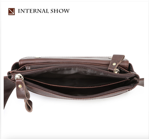 Andong Oil Wax Cow Leather Waist Pack <b>for</b> <b>Men</b> Man Crossbody <b>Shoulder</b> Chest <b>Bags</b> Multi-functional Male Belt Phone Pocket <b>Bag</b> - Product Image 4