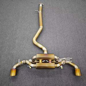 Escape Valvetronic de Alto Rendimiento, Soldado con Titanio Dorado TIG, con Puntas para <span class=keywords><strong>GR</strong></span> <span class=keywords><strong>Yaris</strong></span> GXPA16 1.6T, Mejora de Rendimiento - Product Image 4