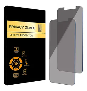 3 pacote protetor de tela de privacidade cobertura total 30 graus vidro temperado anti-espião para iphone 15 14 13 12 pro max