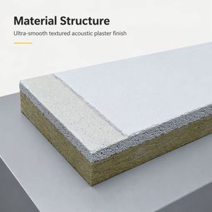 Panneaux acoustiques super lisses pour plafond, solutions <span class=keywords><strong>de</strong></span> plâtre sans joint, panneaux absorbants le son en perles <span class=keywords><strong>de</strong></span> <span class=keywords><strong>verre</strong></span>, panneaux sans joint - Product Image 5