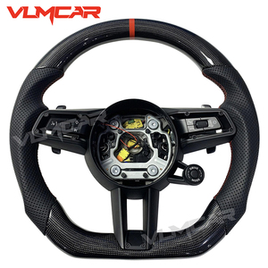 Volant en fibre de carbone pour modèles <span class=keywords><strong>Porsche</strong></span> Panamera Cayenne Macan 718 911 991.2992.2 Boxster Cayman Taycan - Product Image 1
