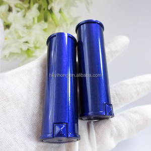 Tube de rouge à lèvres vide unique avec capuchon pressé, surface nacrée, emballage cosmétique pour baume à lèvres, manchon métallisé, tube de rouge à lèvres, maquillage, estampage à chaud - Product Image 3