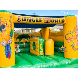 บ้านเด้งเป่าลมรูปโลกในป่าขายดีสำหรับงานเลี้ยงวันเกิดของเด็กๆสนามหลังบ้านสนุกงานคาร์นิวัลและกิจกรรมโรงเรียน - Product Image 2