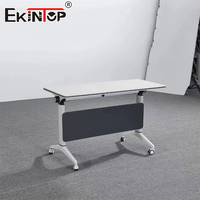 Ekintop Bureau Moderne Pliable et Réglable en Hauteur, Chaise de Formation, Table de Réunion Ajustable, Bureau Ajustable