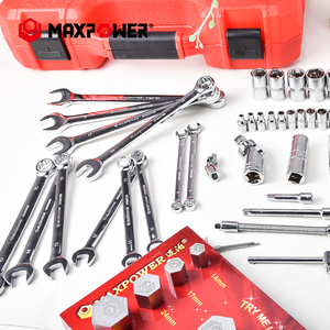 Maxpower chuyên nghiệp harramientas nhà công cụ <span class=keywords><strong>Kit</strong></span> 60 cái xe máy sửa chữa xe công cụ cơ khí - Product Image 5