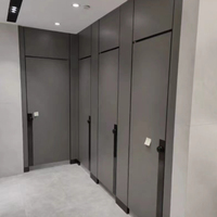 Panneau de séparation pour cabine de douche et toilettes en aluminium stratifié, ignifuge et étanche, OEM