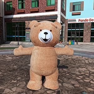 Mashable Urso Tigre Husky Coelho Traje Inflável Panda Gigante Polar Morango Urso Furry Monster <span class=keywords><strong>Mascot</strong></span> Promoções Polyfoam - Product Image 1