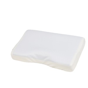 Oreiller en mousse à mémoire de forme en gel, forme de cale, fermeté moyenne, pour adultes, blanc - Product Image 1