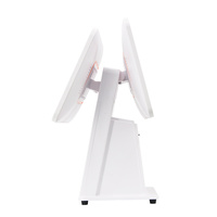 Terminal de point de vente double écran JSJ1200-D-W Windows/Linux/Android 15,6 pouces avec écran tactile capacitif 10 points et imprimante thermique intégrée 58mm/80mm