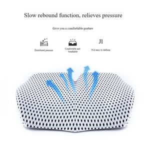 Bantalan jok isi busa memori dengan penutup 100% poliester yang dapat dicuci dan dilepas untuk penopang bokong - Product Image 5