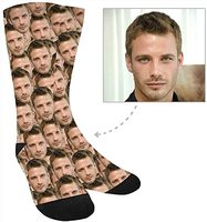 Vente en gros Chaussettes imprimées personnalisées Chaussettes drôles pour couple Animaux Chaussettes visage photo 3d Chaussettes de Noël à sublimation 360 Chaussettes d'impression