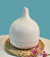 Vente en gros 400ml Diffuseur d'arômes en céramique verte Diffuseur d'huiles essentielles en céramique d'eucalyptus Diffuseurs d'arômes électriques à ultrasons