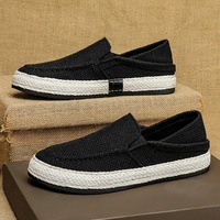 Zapatos de Hombre de Alta Calidad, Zapatos Casuales de Lino para Verano, Zapatos Modernos y Cómodos para Hombre