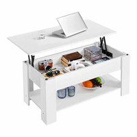 Table basse centrale, compacte et moderne, multifonctionnelle, avec hauteur réglable, design pliable, meubles de salon économisant du rangement