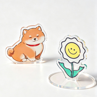 Figurines personnalisées en acrylique transparent, mignonnes et durables, représentant des animaux, des personnages de dessins animés et d'anime, imprimées en UV, pour la décoration de la maison et les créations artisanales