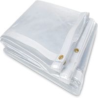 LIYUAN Grand rideau transparent Rideau en vinyle PVC marine transparent