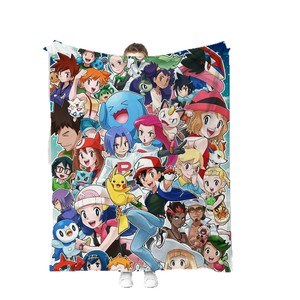 Manta de Viaje para Niños de Alta Calidad con Diseño de Anime, Monstruo y Duende, Manta de Invierno para el <span class=keywords><strong>Hogar</strong></span> y el Sofá, <span class=keywords><strong>Linda</strong></span> Manta con Estampado de Dibujos Animados para Estudiantes, Venta al por Mayor - Product Image 5