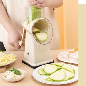 Gadgets de cuisine pratiques 5 en 1 tambour manuel trancheuse à légumes râpe à fromage <span class=keywords><strong>rotative</strong></span> à main hachoir à légumes multifonctionnel - Product Image 6