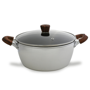 Double-Handle <b>Soup</b> Stock <b>Pots</b> Titanium Coated Camping Nonstick Cookware With <b>Pot</b> Cover - Product Image 1