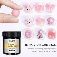 Gel Constructeur Non Collant en Gros, Produits pour Ongles Marque Privée, Gel UV Transparent 100g, Nouveau Gel Solide Lacté Professionnel pour Ongles