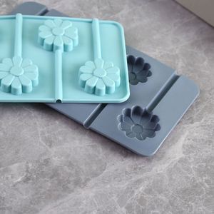 Molde de silicona de grado alimenticio con forma de girasol de 5 cavidades para pasteles, piruletas, chocolate, gelatina, helado, cubitos, dulces, pudín y cupcakes hechos a mano - Product Image 3