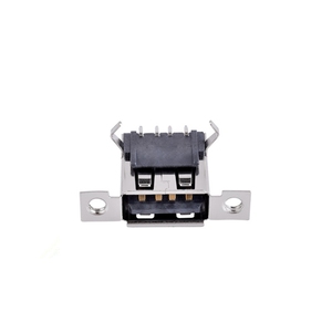Placa de montaje USB AF de una sola capa 2.0 con orificio para tornillo, placa de conexión de 90 grados, conector hembra AF de doble orejeta, salida de fábrica - Product Image 4