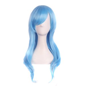 Peluca de cosplay moderna con puntas largas y rizadas (rosa) - Product Image 3