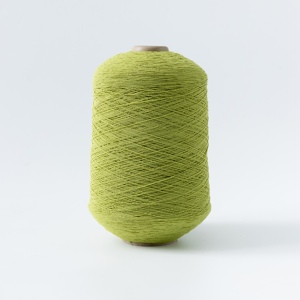 100# High Tenacity Dyed Smooth Latex Polyester Core Spun <b>Ring</b> Spun <b>Rubber</b> Covered Yarn with S/Z Twist Socks Knitting - Product Image 1