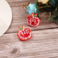 Mode fait à la main déclaration bijoux perle de rocaille coeur mignon saint valentin femmes boucles d'oreilles pour cadeau
