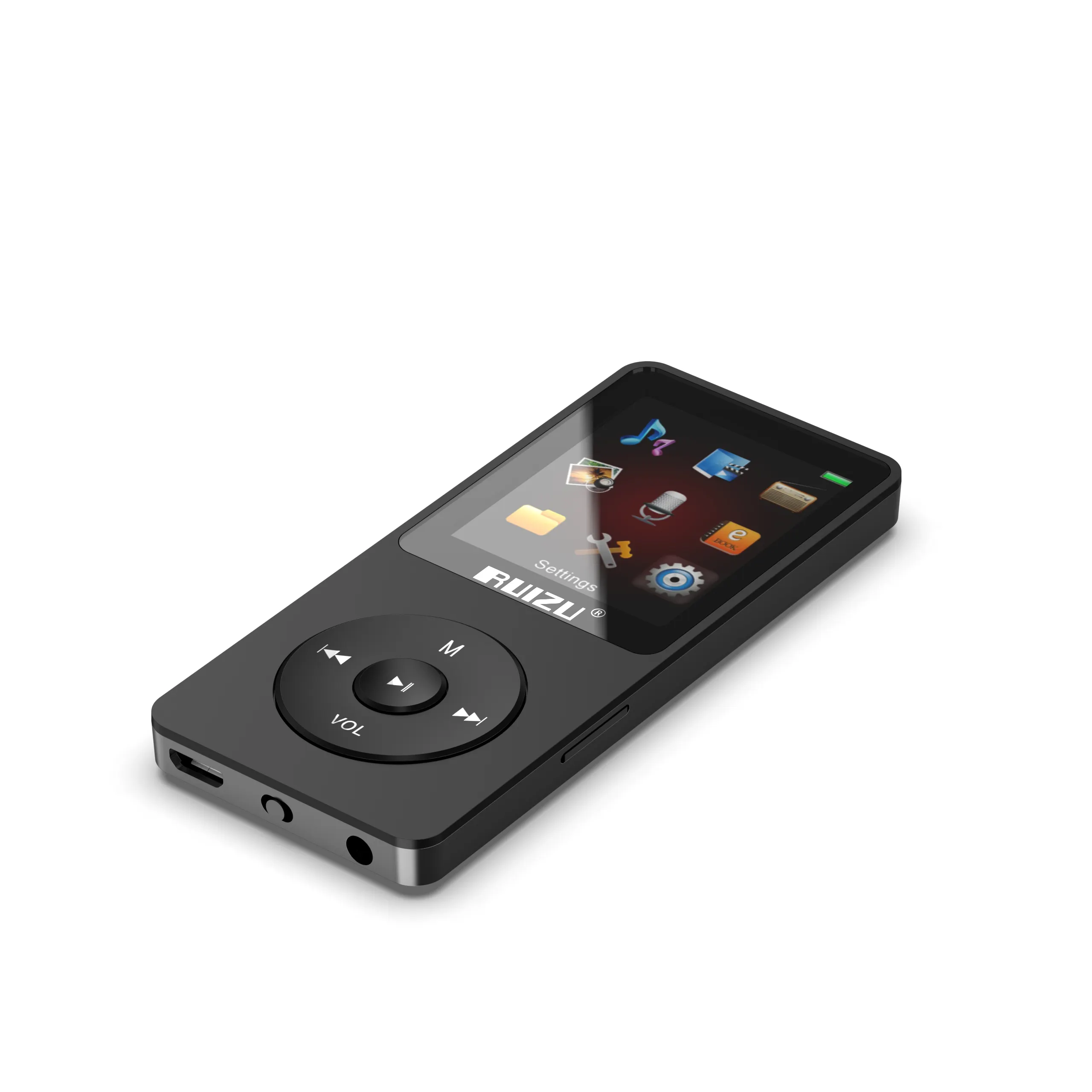 Audio terbaru RUIZU X02 Alkitab Am/fm Bluetooth Radio Fm 1.8 inci layar TFT portabel mendukung kartu Tf MP3 pemutar musik