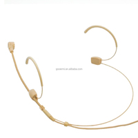 Casque micro Gooermi M25, double écouteur supra-auriculaire, micro à porter sur la tête, compatible avec le système sans fil, émetteur de poche