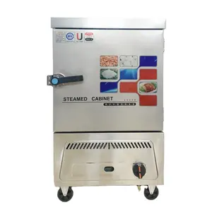 commercial food cooker knob control electric or gas 4 trays rice steaming machine rice steamer for restaurant