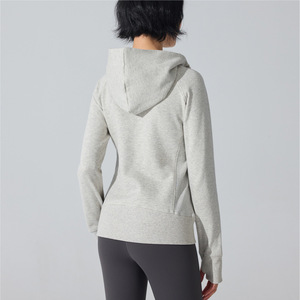 Giacca Sportiva da Donna, Spessa e Confortevole, Felpa con Cappuccio Calda per Fitness, Corsa e Yoga, Slim-fit con Zip - Product Image 4