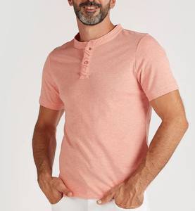 Camiseta de Cuello Redondo 100% Algodón Sólido, Estilo Casual de Punto, Tinte Liso, Transpirable, de Secado Rápido, Manga Corta, Largo Regular, Lisa - Product Image 1