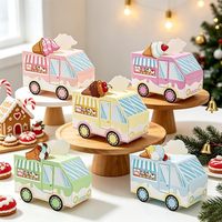 5 boîtes à friandises en forme de camion de crème glacée pour fêtes d'été, idéales pour les cadeaux et les bonbons de la fête à thème 'Candyland'