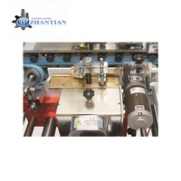 ZHANTIAN Usine Direct Prix F Série 3 Points Crash Lock Bottom Box Folder Gluer Machine Électrique pour Emballage Alimentaire Boîtier En Métal