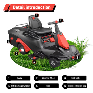 Trattorino Tosaerba Professionale Vertak per Uso Intensivo Industriale 224cc 2800 Giri/min a Benzina con Funzione <span class=keywords><strong>Mulching</strong></span> e Raggio di Sterzata Zero da 26 Pollici - Product Image 2