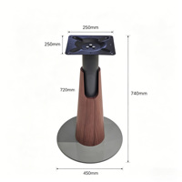 Precio de Fábrica al por Mayor, Patas de Mesa de Comedor y Sala de Estar de Acero Inoxidable con Acabado en Madera y Titanio, Diseño Moderno, Marca XDD