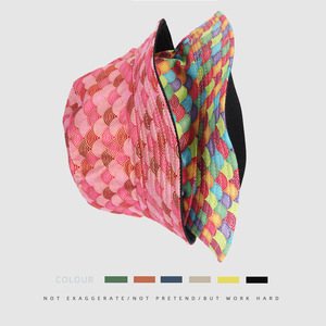 Chapeau Bob Unisexe Imprimé Écailles Colorées, Chapeau de Pêcheur d'Été à Large Bord, Protection Solaire, Léger et Respirant, Idéal pour les Festivals - Product Image 3