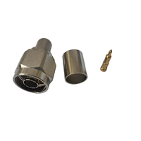 Conector Hexagonal de Estilo Caliente N Macho Crimp RG8 RG213 Cable Coaxial N Macho Conector Coaxial