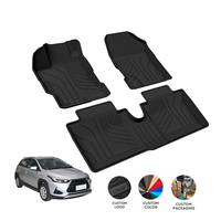Tapis de sol antidérapants pour voiture, imperméables, sur mesure, protection intégrale de l'intérieur, pour Toyota Yaris L 2015+