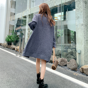 Nuovo Cappotto Invernale da Donna con Tasche, Giacche Spesse Oversize, <span class=keywords><strong>Cardigan</strong></span> Lungo in Maglia Stile Coreano Casual 2023 - Product Image 6