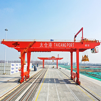 Grue de chantier naval à portique de 50 tonnes, montée sur rail, type à double poutre, portée de 60 m, certifiée CE ISO