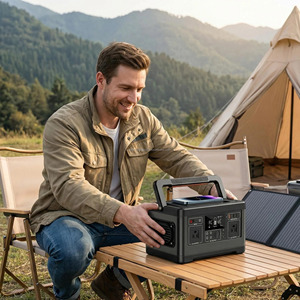 Station d'alimentation rechargeable certifiée FCC 500W 520Wh pour les voyages en camping-car aux États-Unis, le camping, les voyages et le travail en extérieur - Product Image 1