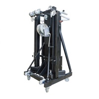 Torre de Soporte Vertical Negra para Altavoces Line Array